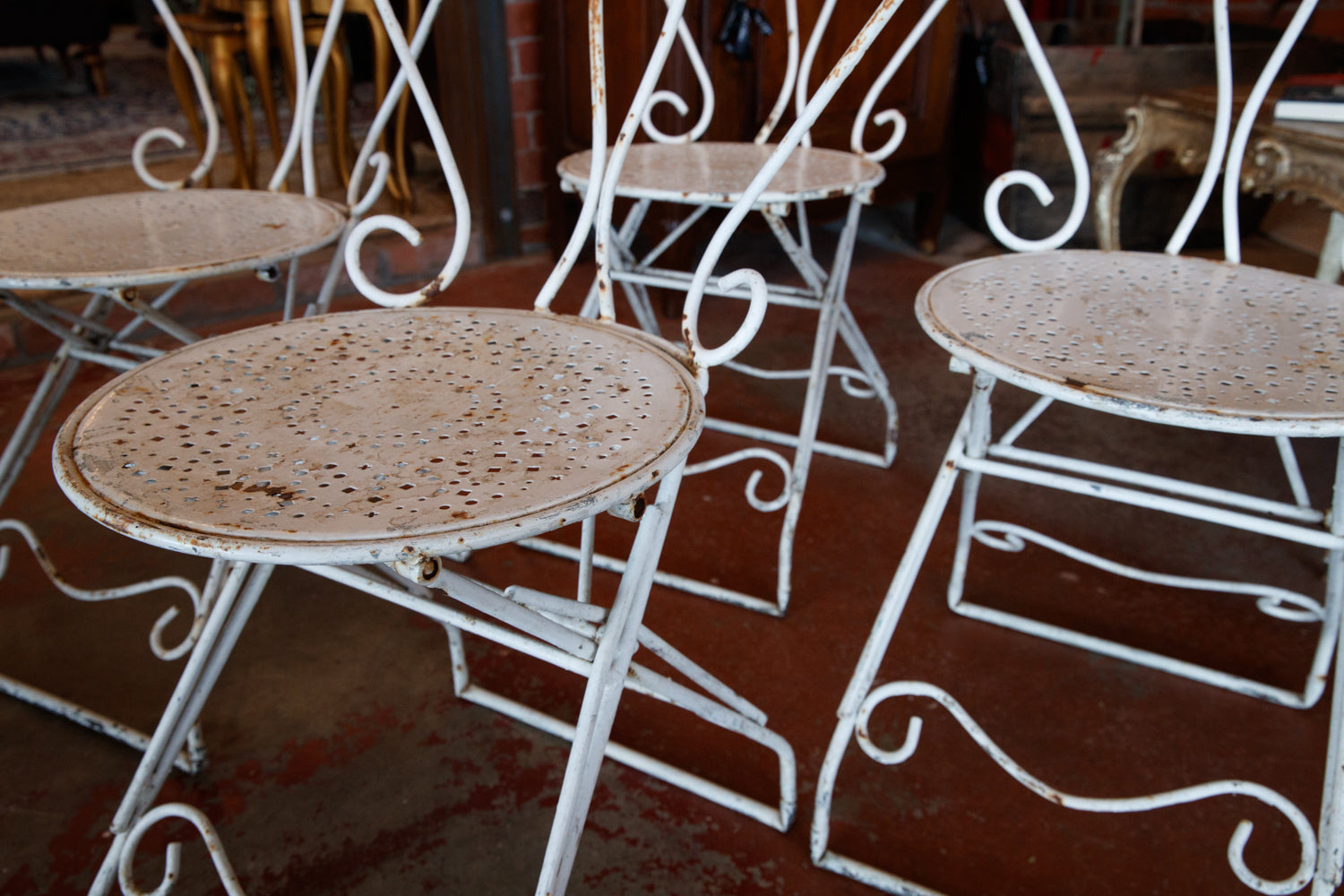 French Iron Garden Chairs