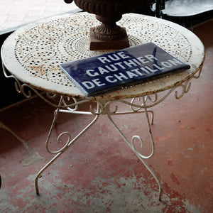 French Wrought Iron Garden Table