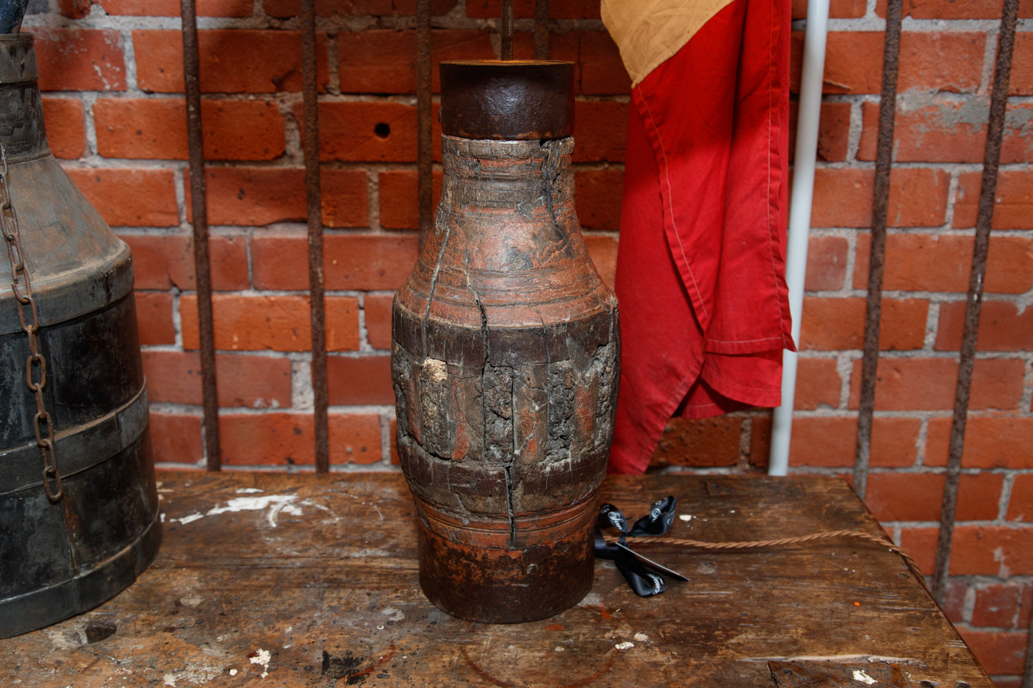 19th Century Sicilian Cart Axle Lamps