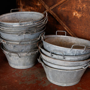 Vintage French Zinc Pans