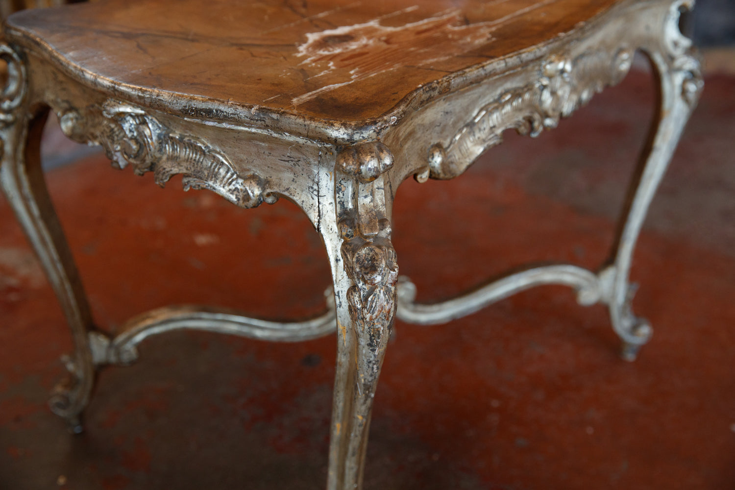 Italian Silver & Gold Gilded Table