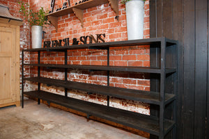 French Black Industrial Shelving