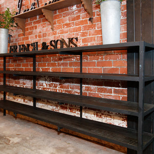 French Black Industrial Shelving