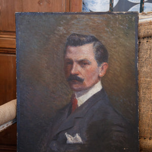 French Oil Canvas Portrait Monsieur