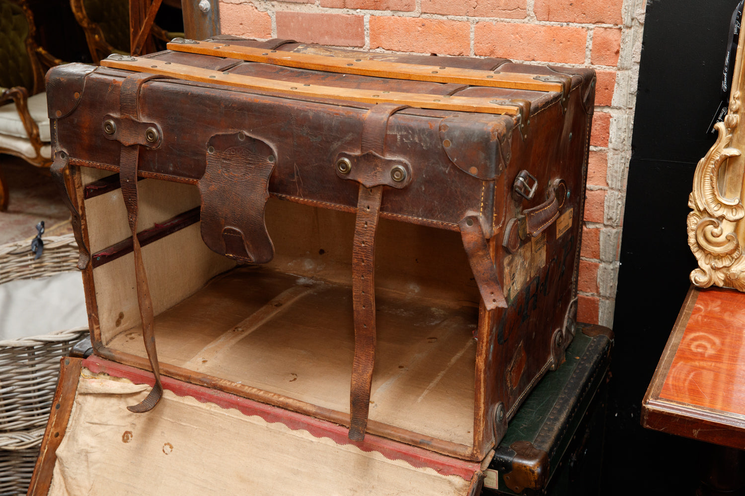 Vintage Leather Trunk