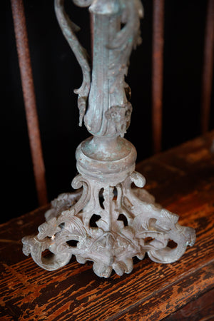 19th Century French Bronze Candlesticks