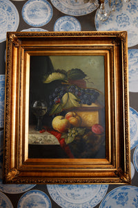 French Oil Canvas- Grapes