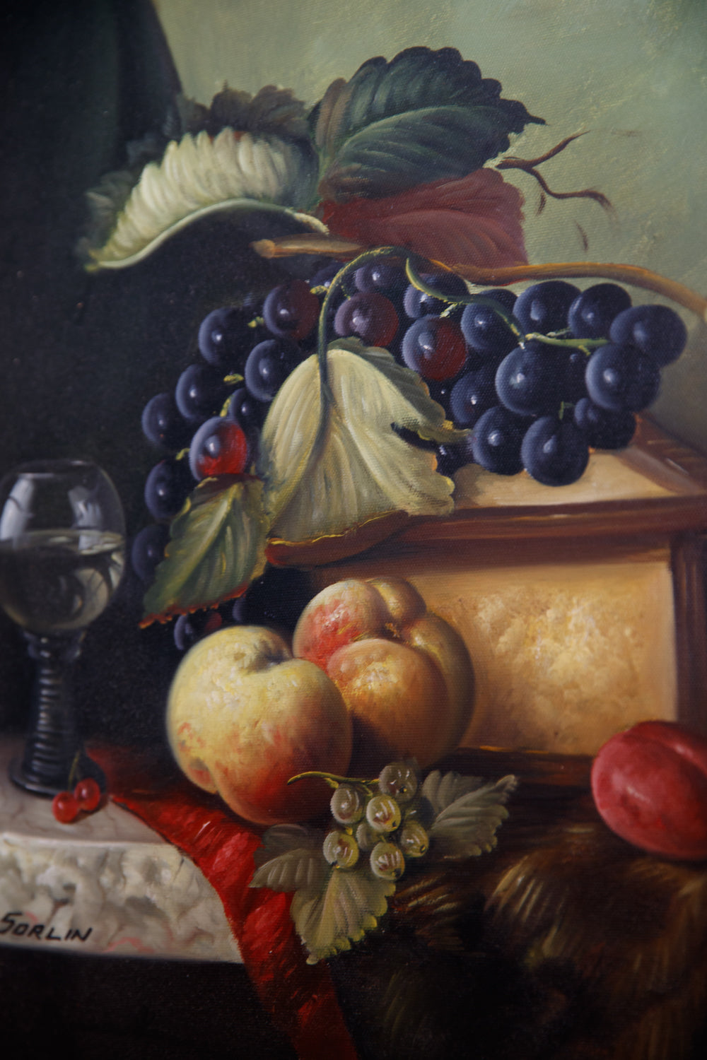French Oil Canvas- Grapes