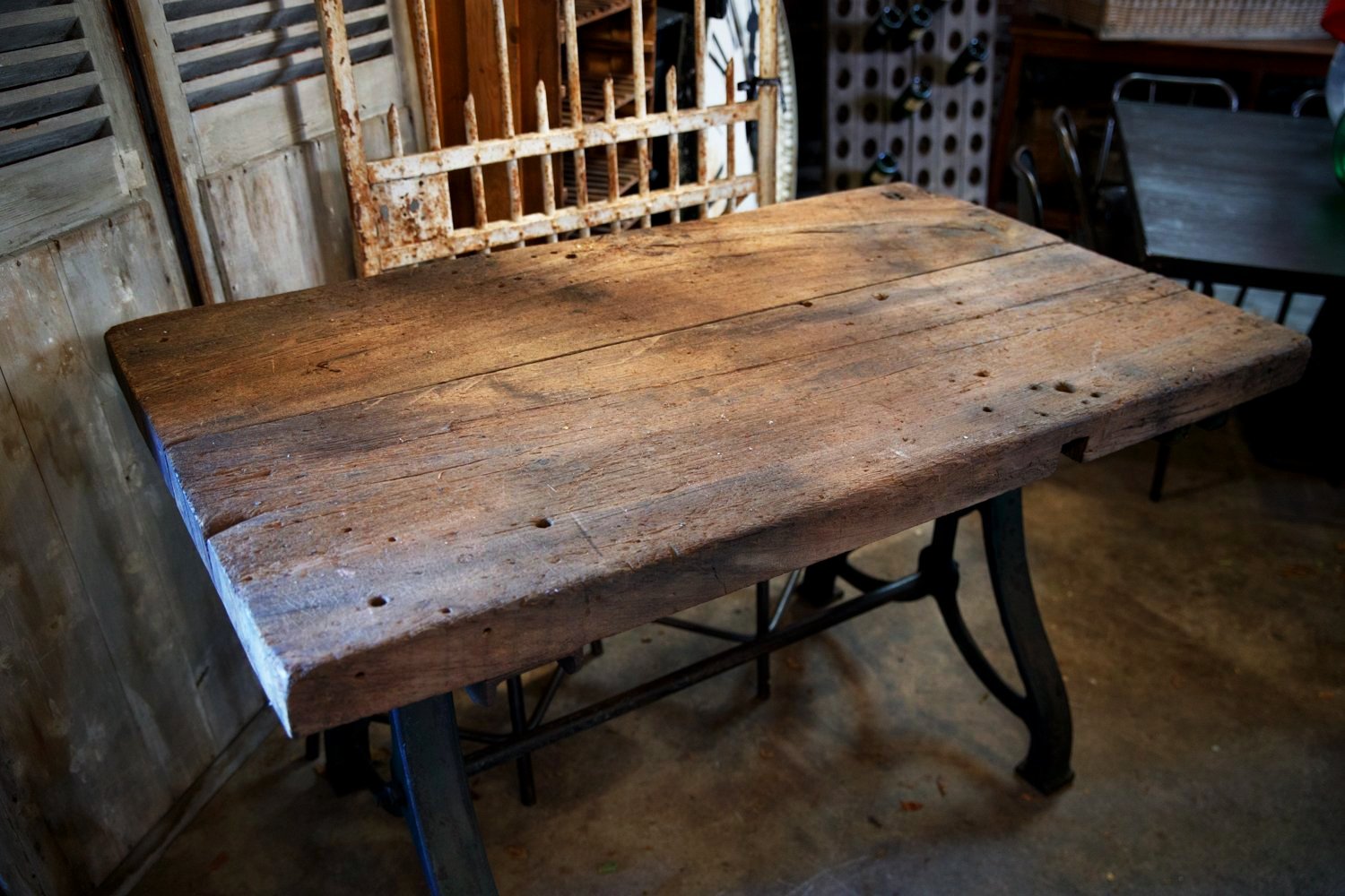 1940's French Industrial Workroom Table