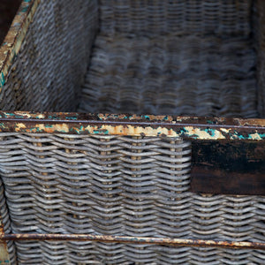 1940's French Industrial Factory Trolley - Firewood Basket