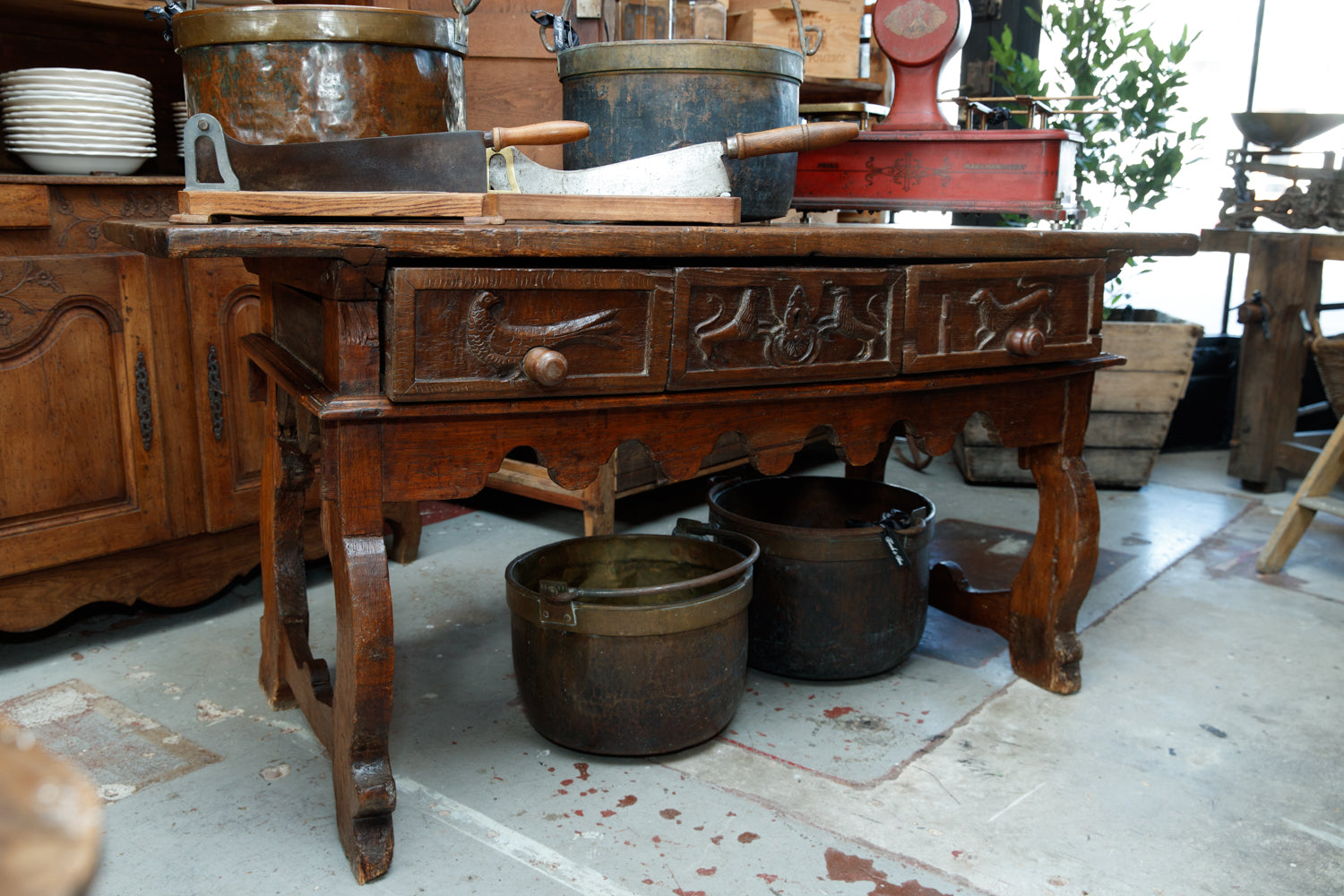 18th Century French Provincial Kitchen Island