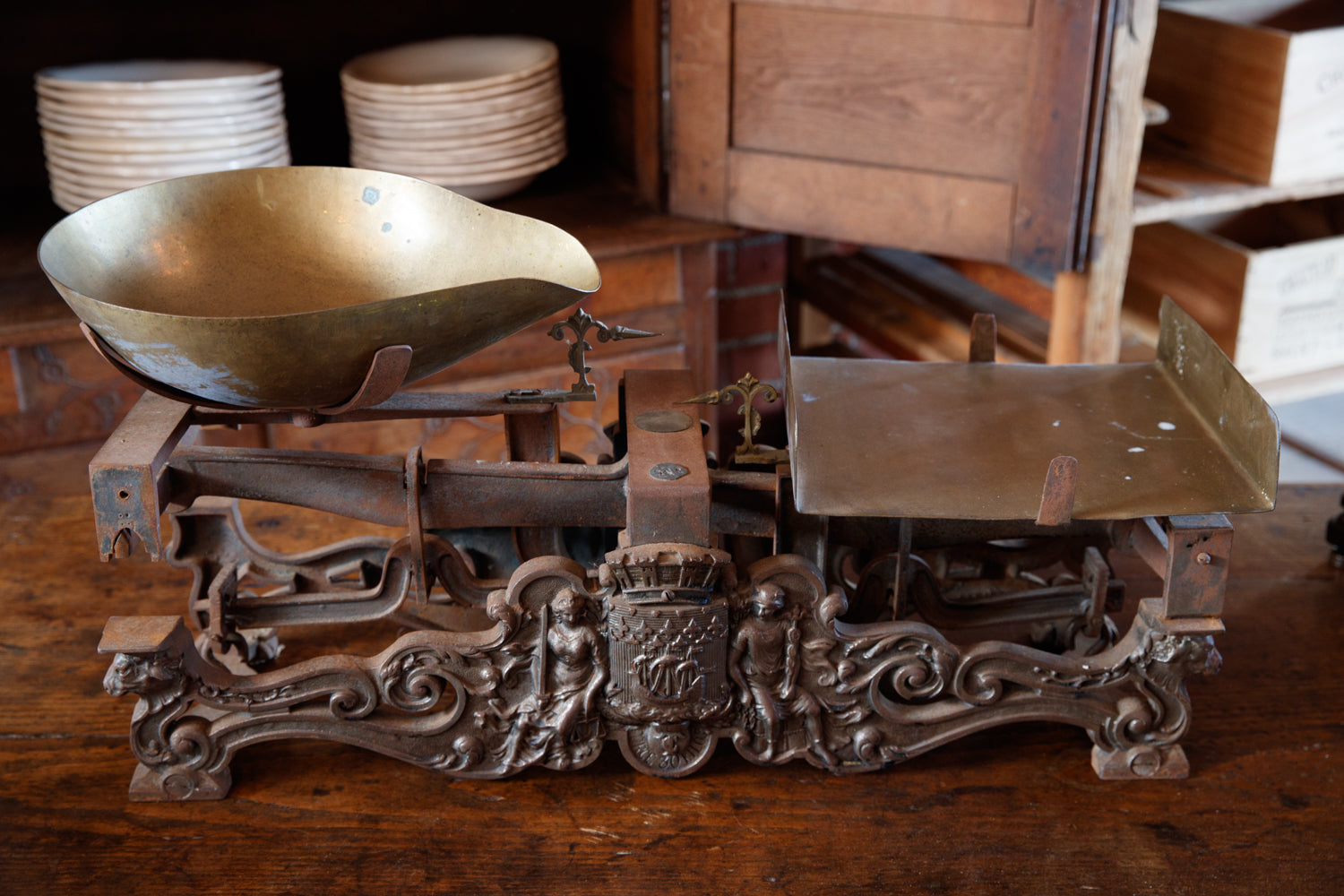 French Cast Iron Shop Scales