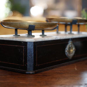 French Marble & Brass Scales