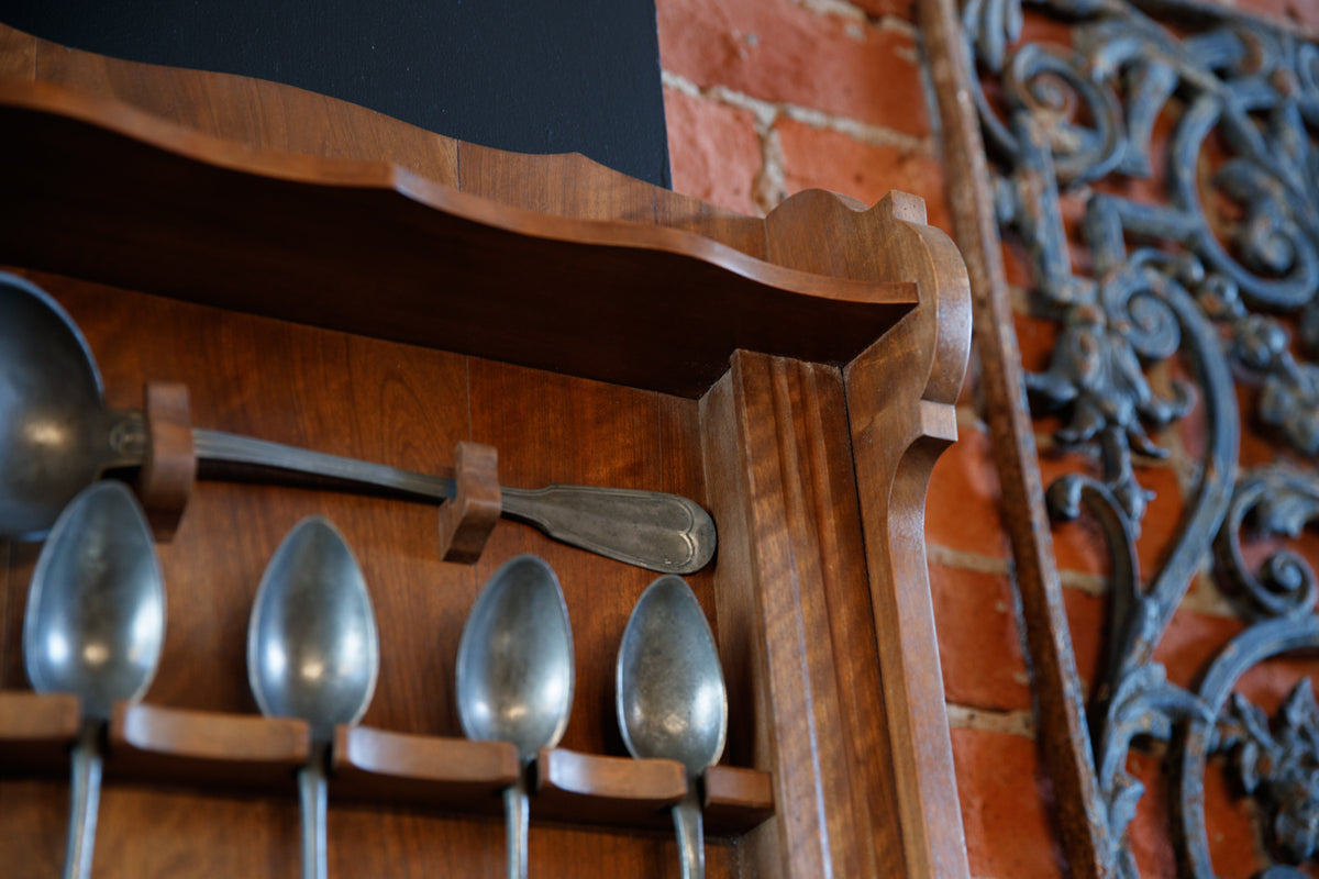 Spoones Rack French Pine & Pewter Spoon Rack – French & Sons