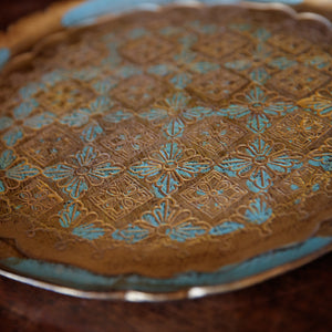 Italian Hand Painted Wooden Trays