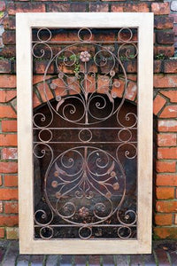 Framed French Wrought Iron Decoration