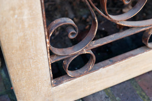 Framed French Wrought Iron Decoration