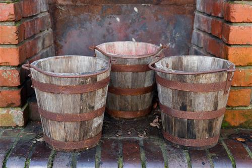 Wooden French Water Buckets