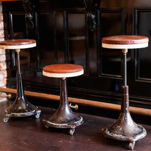 Original 1920's French Factory Stools