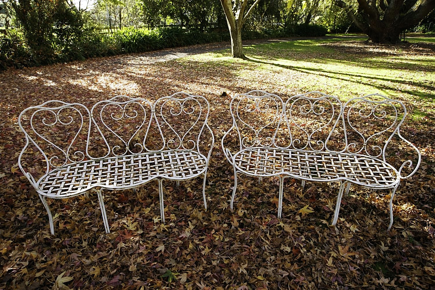 Wrought Iron Garden Benches