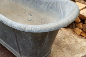 French Zinc 19th Century Bath