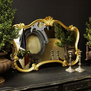 Italian Gold Gilded Mantel Mirror