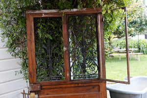 French Wrought Iron Door- Double Grill