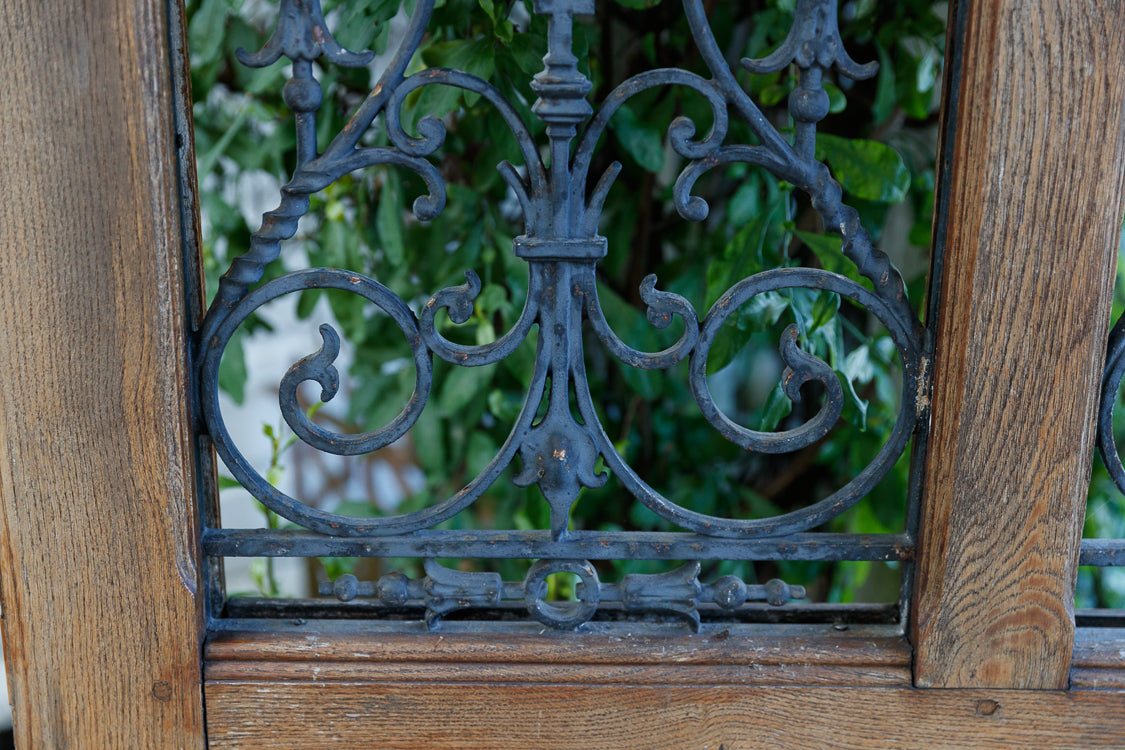 French Wrought Iron Door- Double Grill