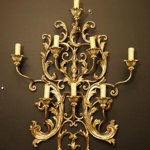 19th Century Gilded Italian Sconce