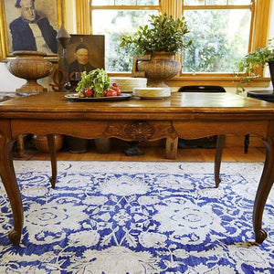 French Oak Parquet Extention Table