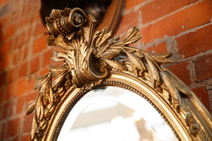 French Gilded Bevelled Glass Mirror