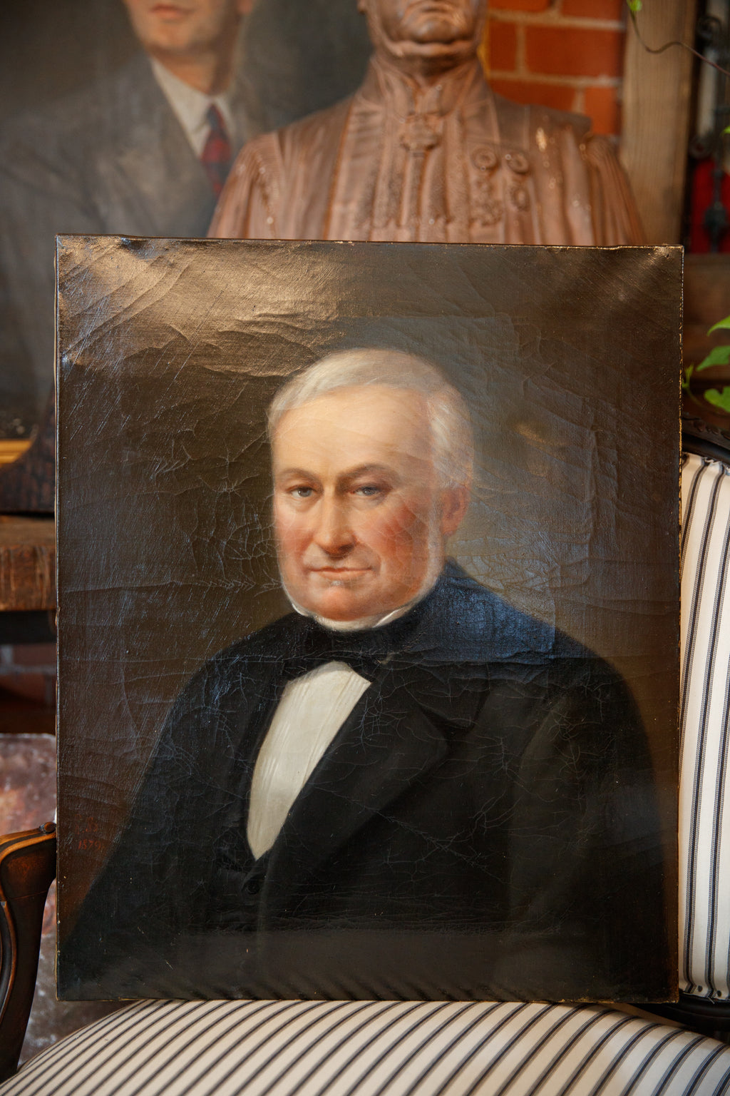 French Oil Portrait 1879