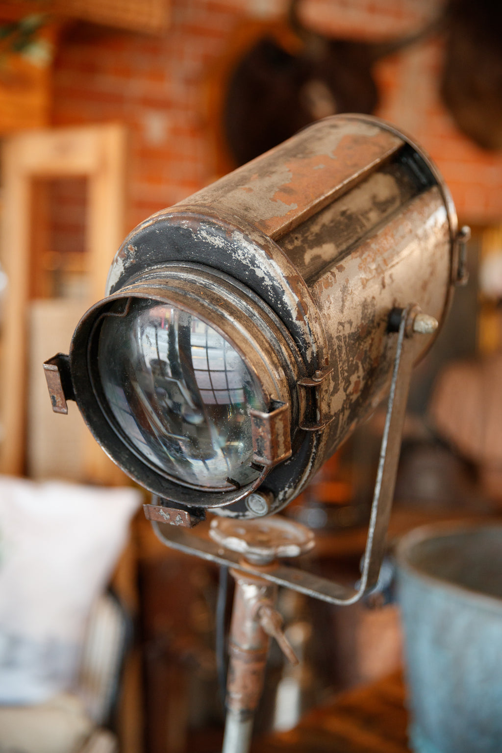1930's Industrial Tripod SpotLight