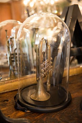French Brass Trumpet In Dome