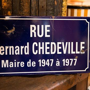 French Enamel Street Sign