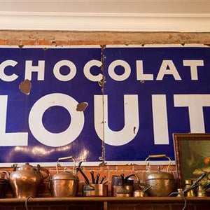 French Enamel Chocolate Sign
