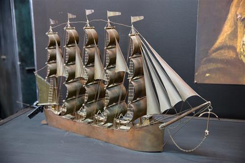 Handmade Copper Ship 'Remember'