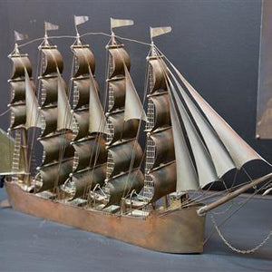 Handmade Copper Ship 'Remember'