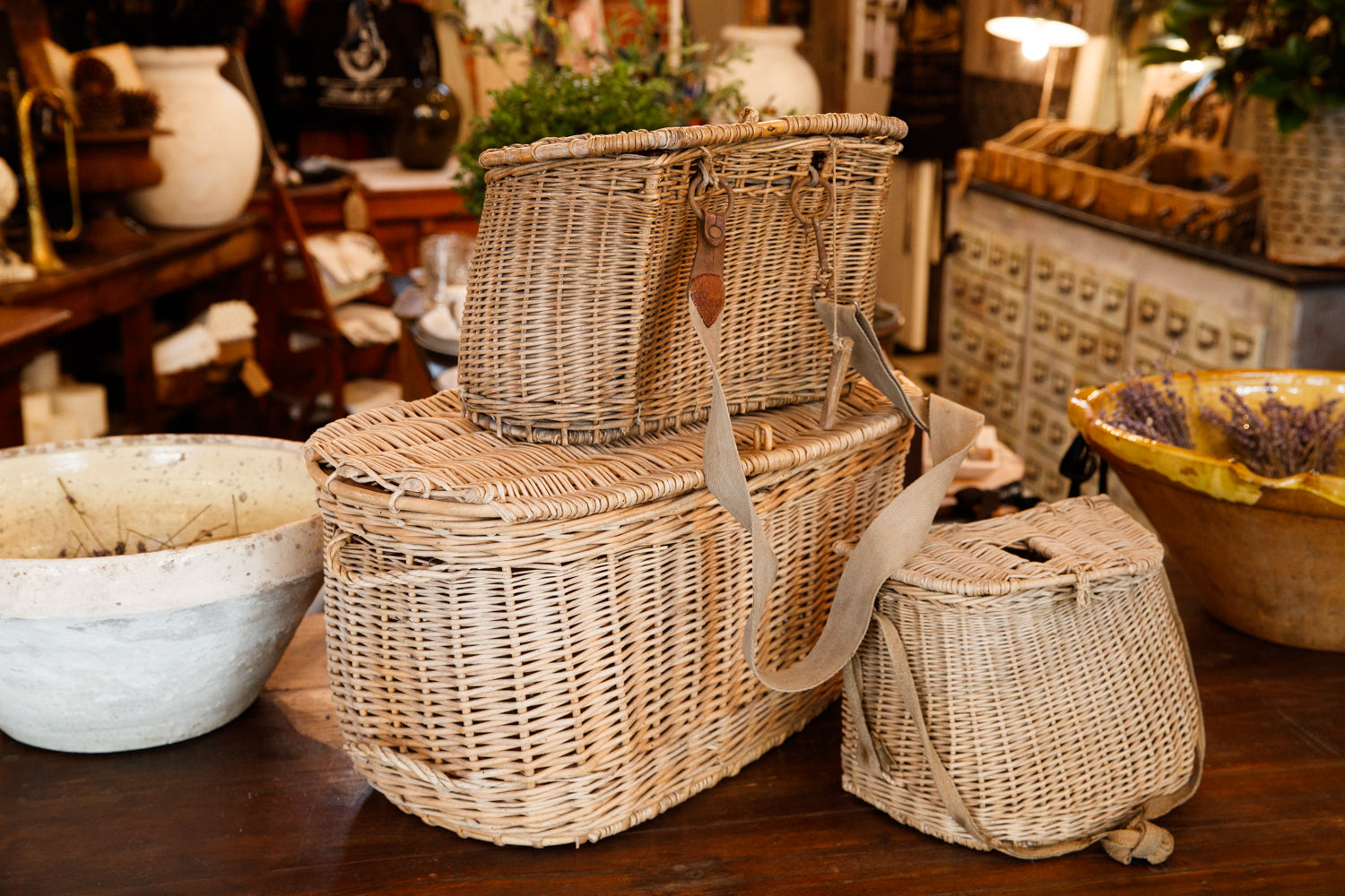Vintage French Fishing Baskets – French & Sons