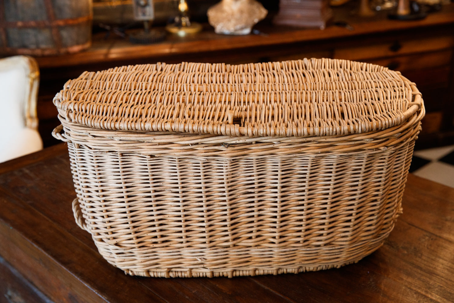 Vintage French Fishing Baskets