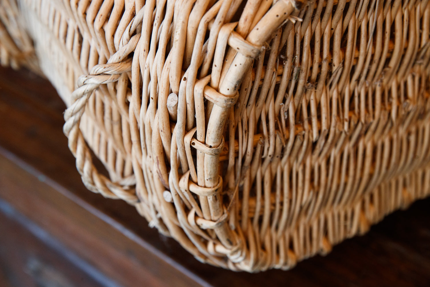 Vintage French Fishing Baskets