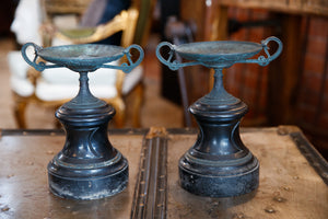 19th Century French Marble Cassolettes