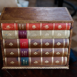 1940's French Leather Faux Book Box