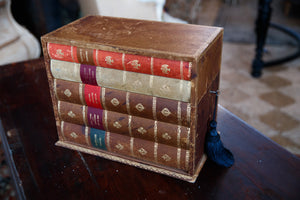 1940's French Leather Faux Book Box