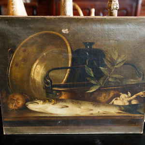 French Oil Canvas - Fish
