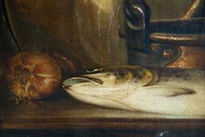 French Oil Canvas - Fish