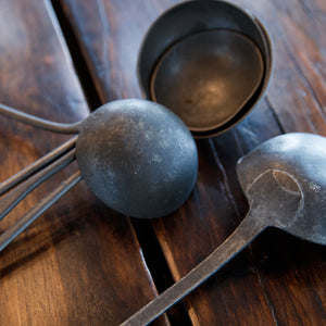19th Century French Pewter Ladles