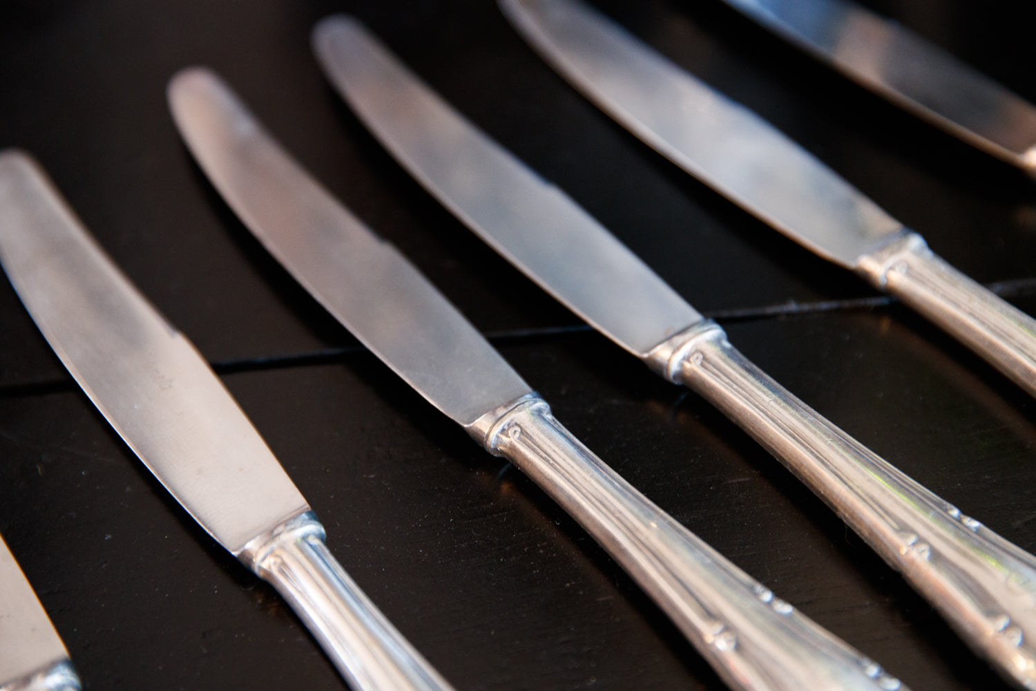 Vintage French Silver Plated Knives