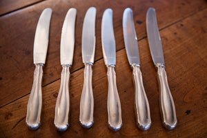 Vintage French Silver Plated Knives