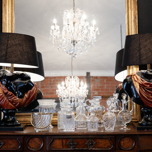 Mid Century Glamour Bust Lamps